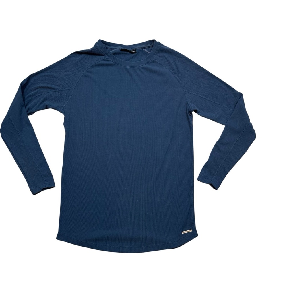 Men’s Monarch Collection by Alphalete Ribbed Long Sleeve Shirt Blue Size XS